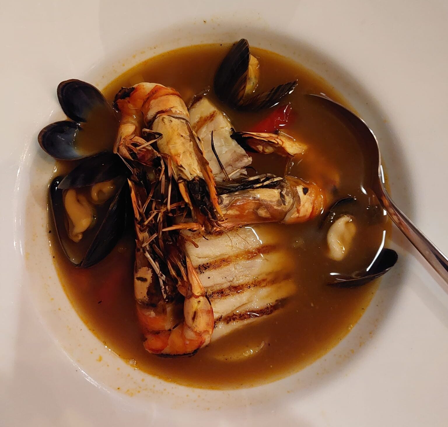 bouillabaisse in restaurant Lumière