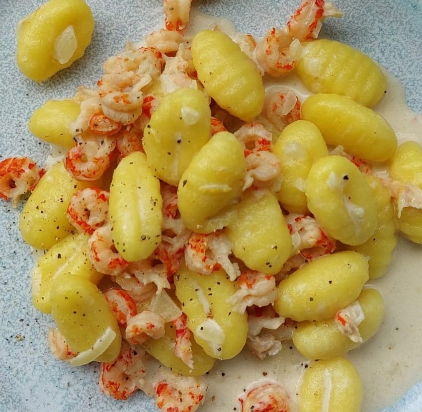 gnocchi met rivierkreeftjes