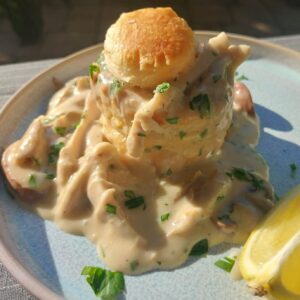 ouderwets lekker kippenpasteitje