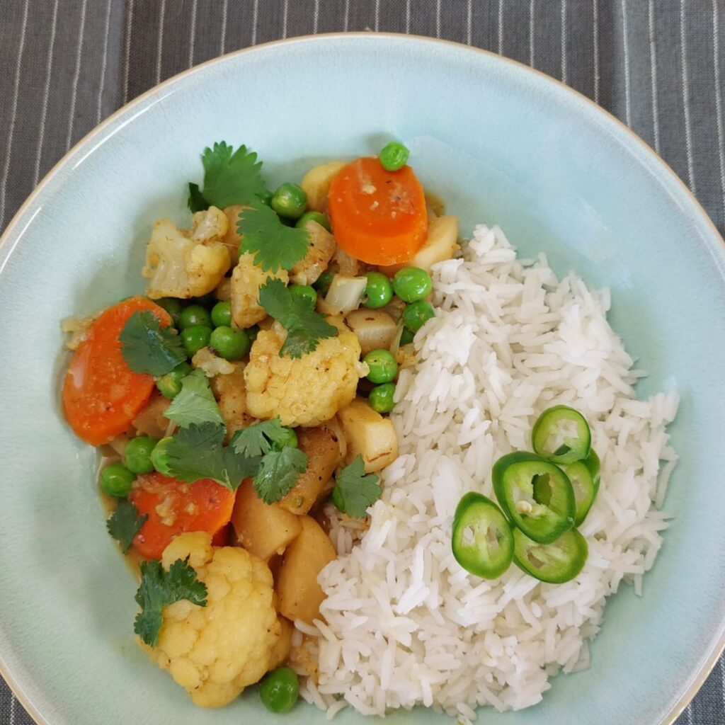groentecurry met meiraapjes