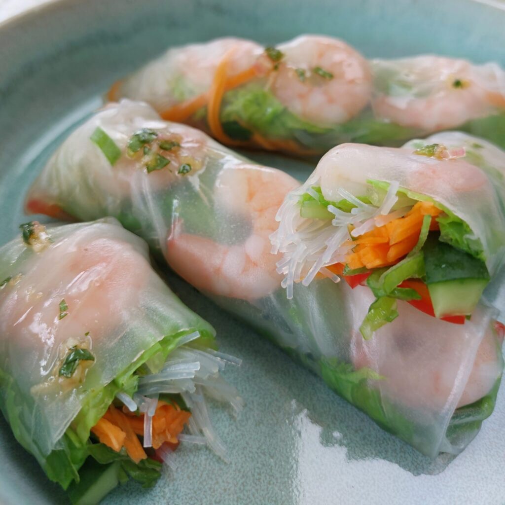 springrolls met garnalen